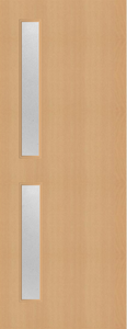 Beech Veneer - 16G - Glazed Door (FD30)