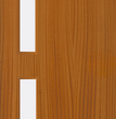 Sapele Veneer - 16G - Glazed Fire Door FD60