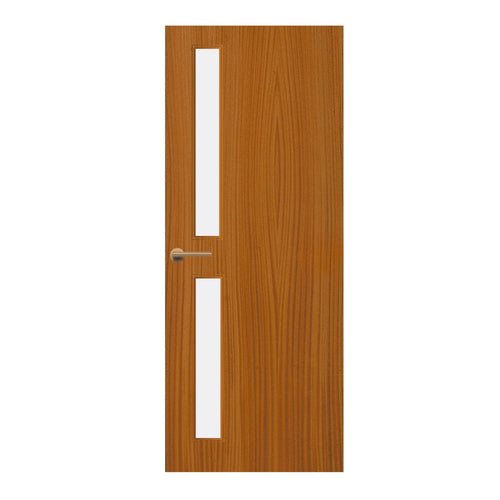 Sapele Veneer - 16G - Glazed Door (FD30)