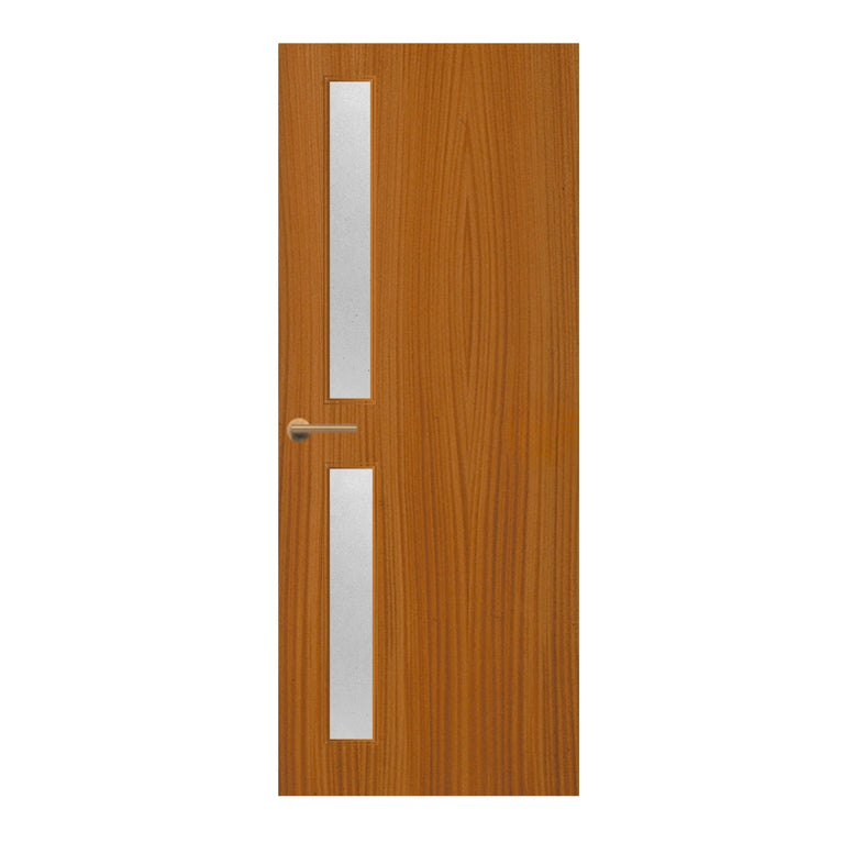 Sapele Veneer - 16G - Glazed Door (FD30)