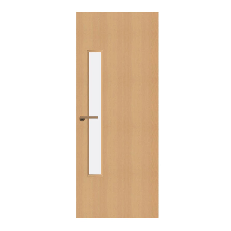 Beech Veneer - 18G - Glazed Door (FD30)