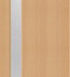 Beech Veneer - 18G - Glazed Door (FD30)