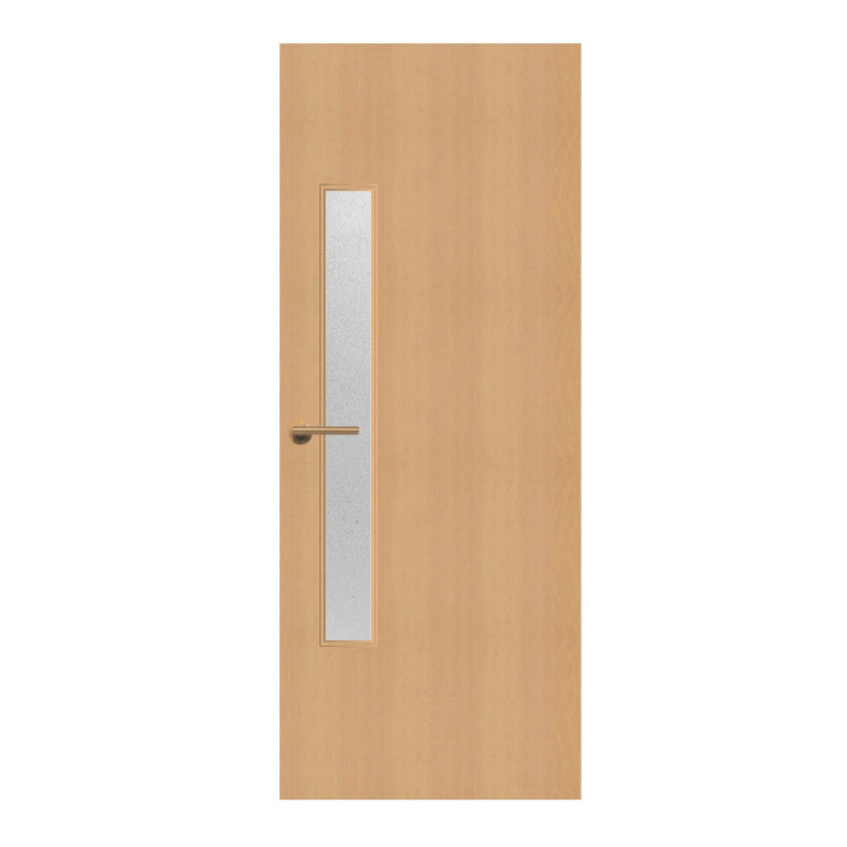 Beech Veneer - 18G - Glazed Door (FD30)