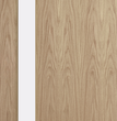 Oak Veneer - 18G - Glazed Door (FD30)