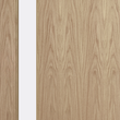 Oak Veneer - 18G - Glazed Door (FD30)