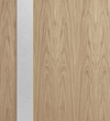 Oak Veneer - 18G - Glazed Door (FD30)