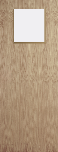 Oak Veneer - 1G - Glazed Door (FD30)