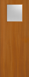 Sapele Veneer - 1G - Glazed Door (FD30)
