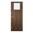 Walnut Veneer - 1G - Glazed Fire Door FD60