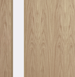 Oak Veneer - 20G - Glazed Door (FD30)