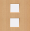 Beech Veneer - 22G - Glazed Fire Door FD60