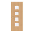 Beech Veneer - 22G - Glazed Door (FD30)
