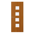 Sapele Veneer - 22G - Glazed Door (FD30)