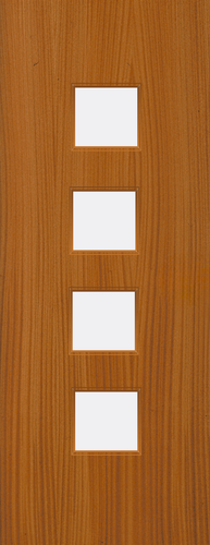 Sapele Veneer - 22G - Glazed Door (FD30)