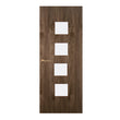 Walnut Veneer - 22G - Glazed Door (FD30)