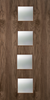 Walnut Veneer - 22G - Glazed Door (FD30)