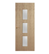 Oak Veneer - 23G - Glazed Door (FD30)