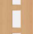 Beech Veneer - 23G - Glazed Fire Door FD60
