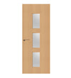 Beech Veneer - 23G - Glazed Door (FD30)