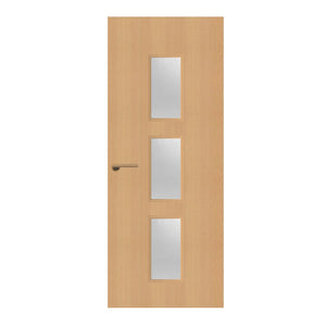 Beech Veneer - 23G - Glazed Door (FD30)
