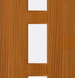 Sapele Veneer - 23G - Glazed Fire Door FD60