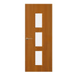 Sapele Veneer - 23G - Glazed Door (FD30)