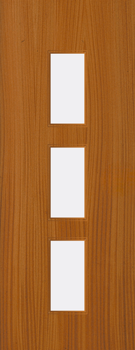 Sapele Veneer - 23G - Glazed Door (FD30)