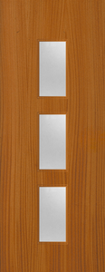 Sapele Veneer - 23G - Glazed Door (FD30)