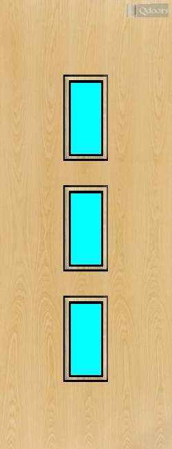 Ash Veneer - 23G - Glazed Fire Door FD30