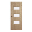 Oak Veneer - 24G - Glazed Door (FD30)