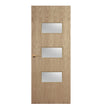 Oak Veneer - 24G - Glazed Door (FD30)