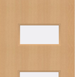Beech Veneer - 24G - Glazed Fire Door FD60