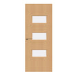 Beech Veneer - 24G - Glazed Door (FD30)