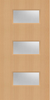 Beech Veneer - 24G - Glazed Fire Door FD60