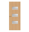 Beech Veneer - 24G - Glazed Door (FD30)