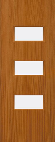Sapele Veneer - 24G - Glazed Door (FD30)