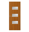 Sapele Veneer - 24G - Glazed Door (FD30)