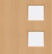 Beech Veneer - 26G - Glazed Fire Door FD60