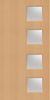 Beech Veneer - 26G - Glazed Fire Door FD60