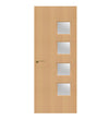 Beech Veneer - 26G - Glazed Door (FD30)