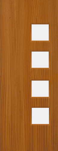 Sapele Veneer - 26G - Glazed Door (FD30)