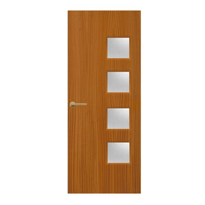 Sapele Veneer - 26G - Glazed Door (FD30)