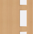 Beech Veneer - 28G - Glazed Fire Door FD60