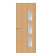 Beech Veneer - 28G - Glazed Door (FD30)
