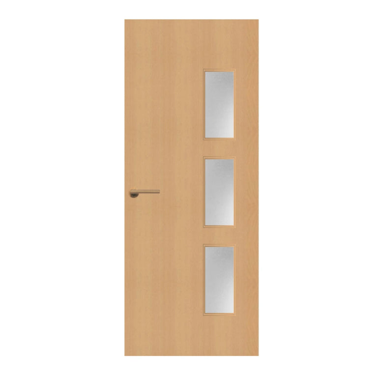Beech Veneer - 28G - Glazed Door (FD30)