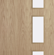 Oak Veneer - 28G - Glazed Door (FD30)