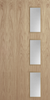 Oak Veneer - 28G - Glazed Door (FD30)
