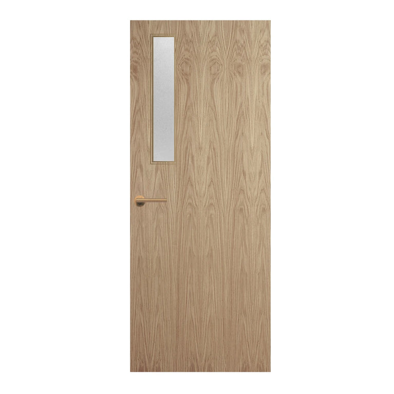 Oak Veneer - 3G - Glazed Door (FD30)