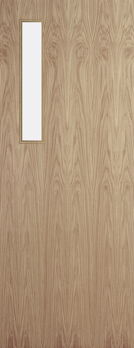 Oak Veneer - 3G - Glazed Door (FD30)