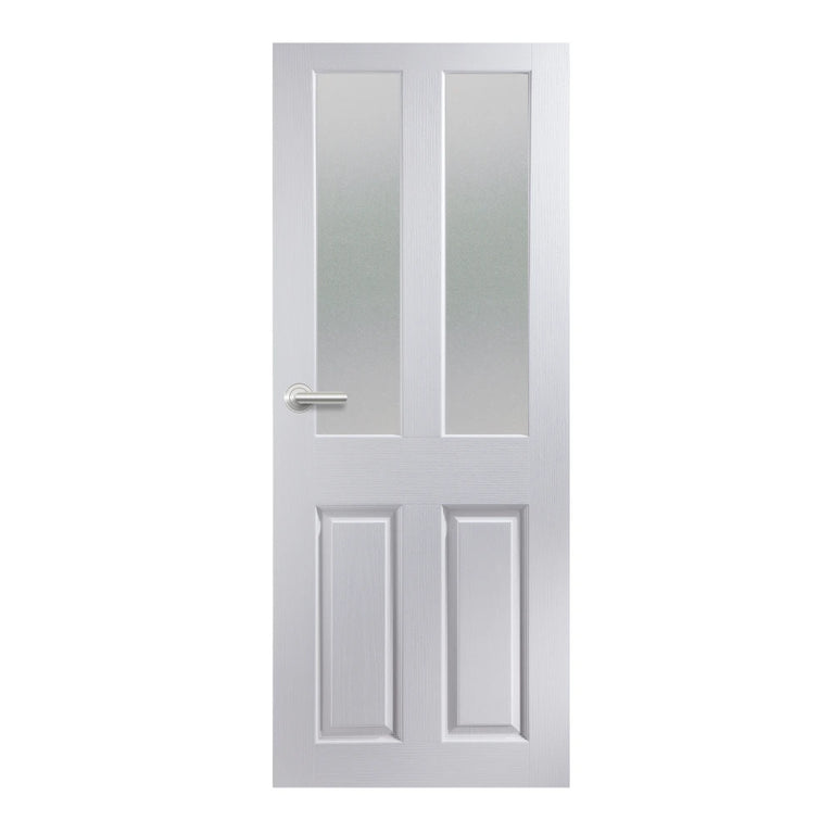 4 Panel Glazed Door Grained (T2-Panel)